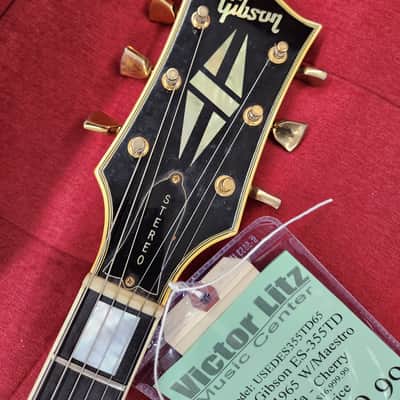 Gibson ES-355TD Stereo 1967 W/Maestro Vibrola - Cherry image 23