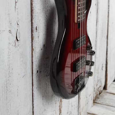 Yamaha TRBX604FM 4 String Electric Bass Guitar Flame Maple Top Dark Red Burst image 8