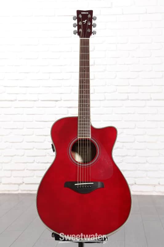 Yamaha FSC-TA TransAcoustic Concert Cutaway Acoustic-electric Guitar - Ruby Red (FSCTARRd1) image 1
