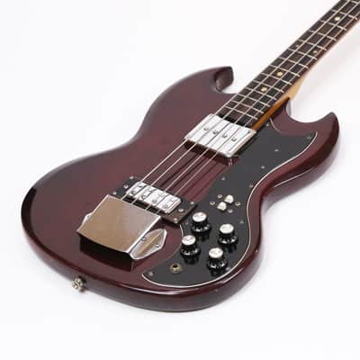 1973 Teisco Del Rey Vintage Lawsuit Era MIJ Gibson EB-3 SG Electric Bass Guitar Copy – ’70s UnBranded Global Made in Japan EB3 Short Scale Bass w/ OSSC image 4