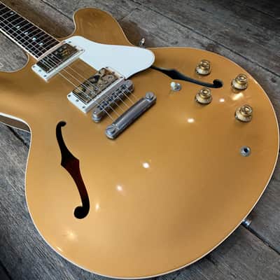 2013 Limited Edition Gibson ES-335 Dot in Gold finish with hard shell case image 5