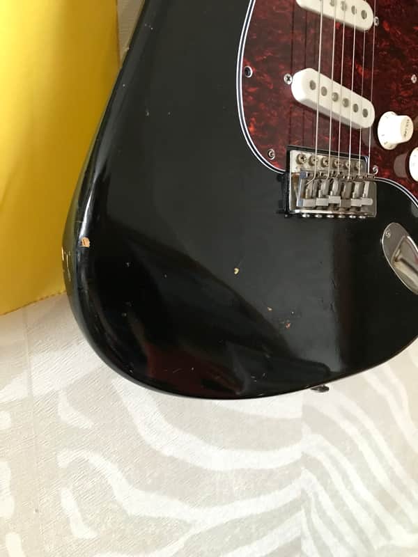 Vintage Holly Splendor Series Stratocaster MIJ Japan 70s Black