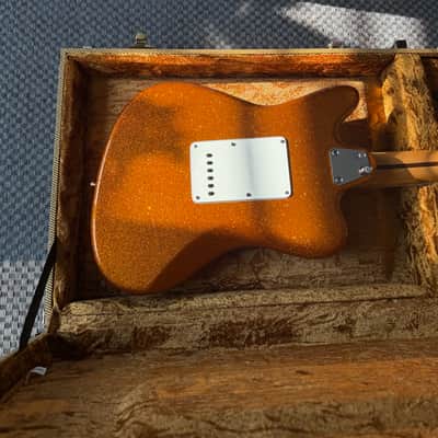 Fender Pawn Shop Super-Sonic 2013 - 2014 - Sunfire Orange Flake WITH CASE image 8