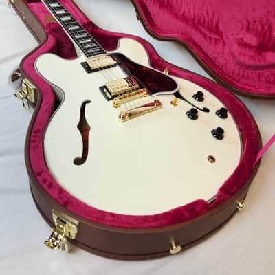 Mint Epiphone Inspired by Gibson Custom 1959 ES-355, Classic White, W/HSC 2025 image 2