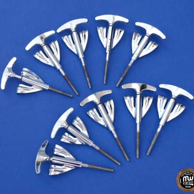 Ludwig Super Classic Vistalite Clawhooks Claws T-rods Pack Of 10 VG Vintage NO.1 image 3