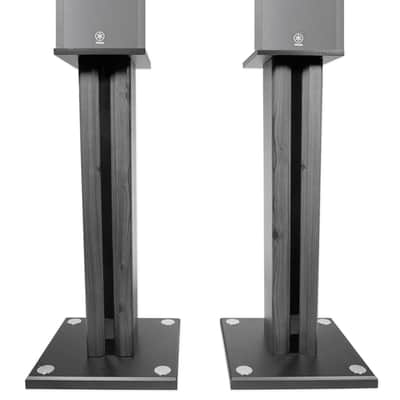 Pair 26" Bookshelf Speaker Stands For Yamaha NS-B310BL Bookshelf Speakers image 1