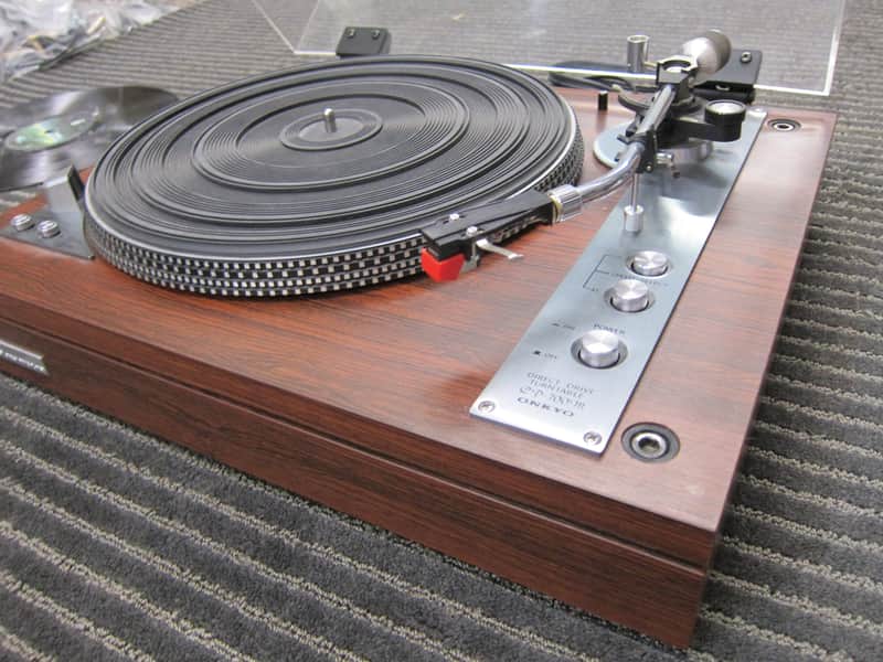 Rare Onkyo CP-700M Turntable Direct Drive turntable,Rosewood,Top