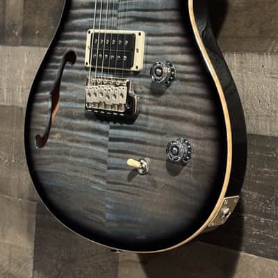 PRS CE24 Semi-Hollow Faded Blue Smokeburst #7783 image 4