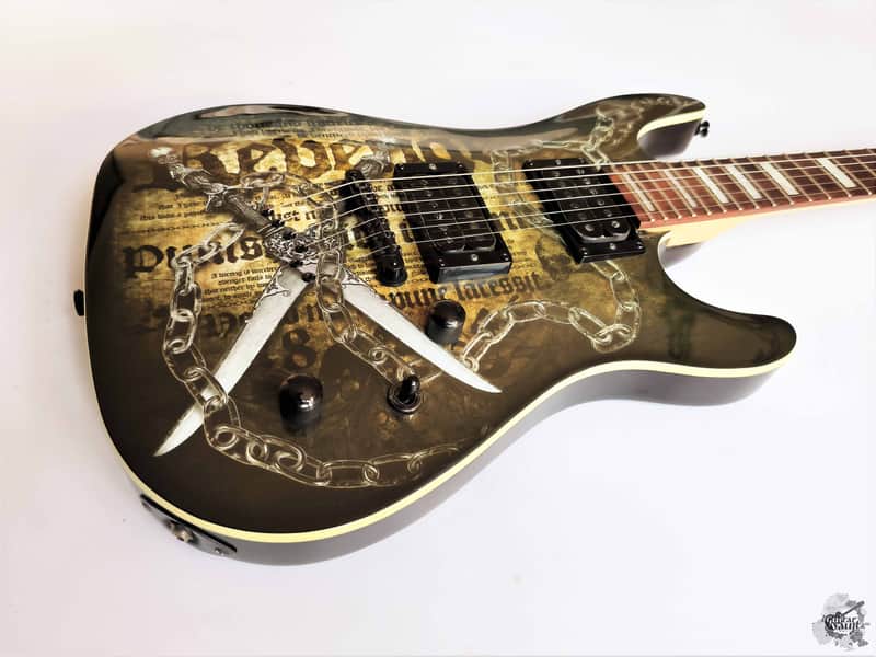 Cort Limited Edition KX5 CQ Stephen Jensen Graphic '2012 | Reverb