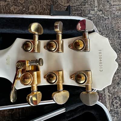 Epiphone Les Paul Custom – Alpine White (2003, Korea) | Hipshot Drop-D | SKB Case image 4