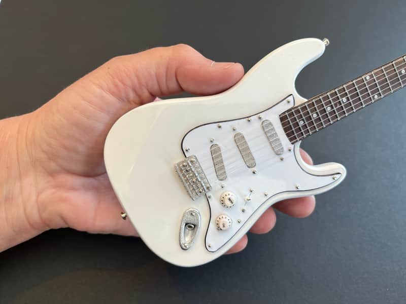 SRV CHARLEY Custom White Lipstick Special Stevie Ray Vaughn Mini Guitar Model image 1