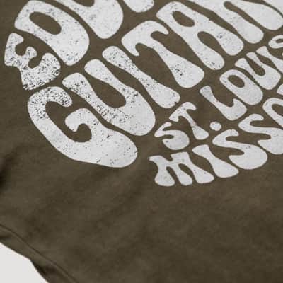 Eddie's Guitars "Psych" T-Shirt - Olive (2XL) image 3