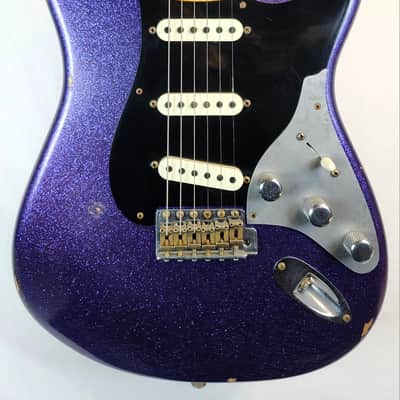 Fender Custom Shop Limited Edition Poblano II Strat Relic, Purple Sparkle, W/HSC image 6