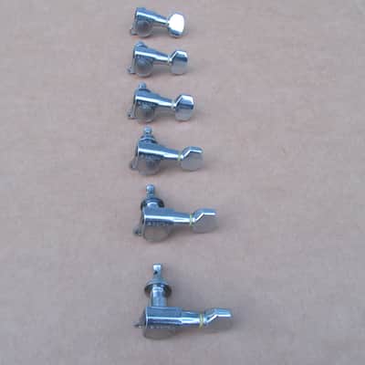 Vintage Gotoh Japan 6 Inline Guitar Tuners In Line Tuners image 1