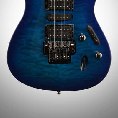 Ibanez S670QM Electric Guitar, Sapphire Blue image 3