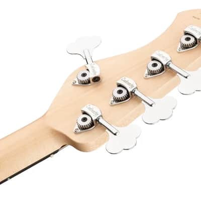 Sadowsky MetroLine 21-Fret Vintage P/J Bass-Swamp Ash Body-5 String-Almond Sunburst Transparent Satin-Fretless image 8