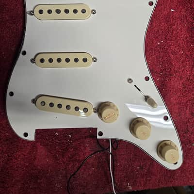 Fender Tex-Mex Loaded Stratocaster Pickguard, Parchment image 1