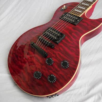 Epiphone Les Paul Classic Quilt Top 1999 Trans Red, HSC image 2