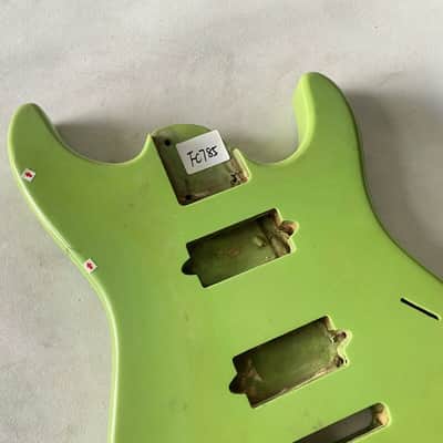 Solid Basswood Green 7 String Guitar DIY Project Body image 16