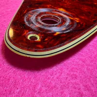 General Vintage Tone 1962’ Nitrate celluloid pickguard for Stratocaster 4 ply Celluloid nitrate / Carey NOS - Aged image 2