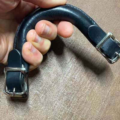 Leather buckle case handle for Gibson Guild Gretsch Lifton archtop ess & ess geib Les Paul image 8