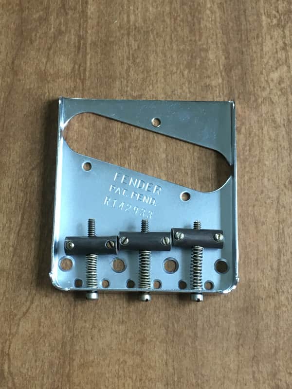 Fender 50s Reissue Custom Shop  Tele Ashtray Bridge NOS Relic USA Brass Saddles image 1