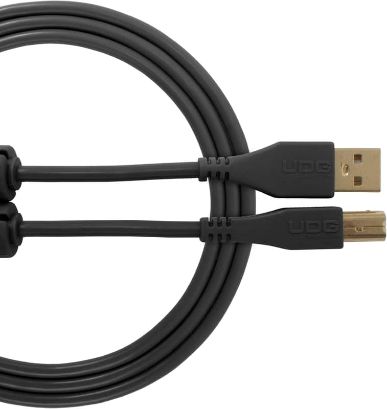 Cable USB 2.0 (A-B) - High-speed Audio Optimized USB 2.0 A-Male to B-Male cable, Black, 2M image 1
