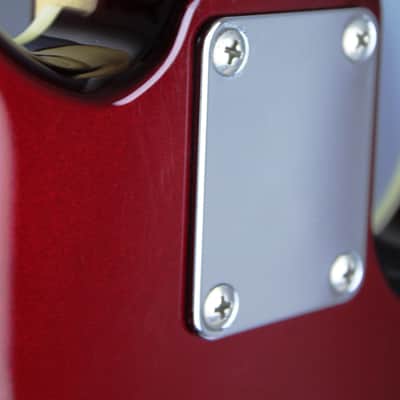 Fender Jazz Bass Aerodyne AJB-Deluxe LH 2008 - OCR Old Candy Apple Red - Left Hand JAPAN import image 11