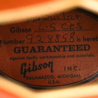 Gibson L5CES Sunburst 1972 image 12