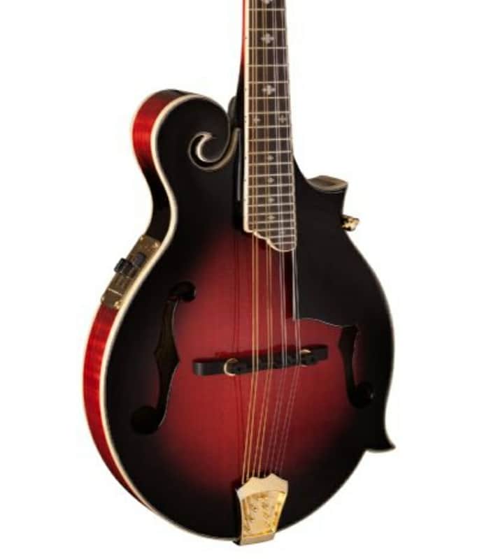 Washburn M3SWE Americana Series F-Style Mandolin with Electronics. Trans Wine Red image 1