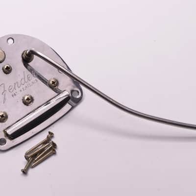 Vintage 1967 Fender Jazzmaster Jaguar Tremolo Vibrato Tailpiece w/Original Arm & Screws 1960s image 1