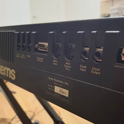 E-MU Systems Emax II 61-Key 16-Voice Sampler Workstation 1989 - Black image 2