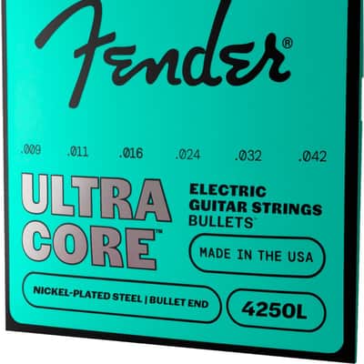 Fender 4250L Ultracore Bullet Electric Guitar Strings, NPS, Bullet End, Light 9-42 image 2