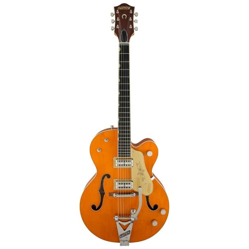 Gretsch G6120T-59 Vintage Select Edition '59 Chet Atkins Hollow Body with Bigsby, Vintage Orange Stain Lacquer image 1