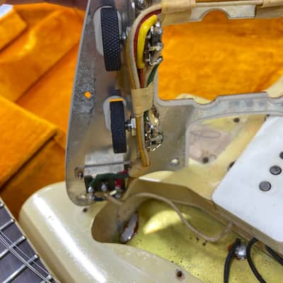 Fender Jazzmaster 1965 Electric Guitar Vintage Rare Olympic White image 21