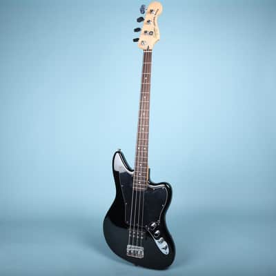 Squier Vintage Modified Jaguar Electric Active Bass Guitar Special Black image 2