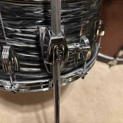 Ludwig Black oyster pearl 14 x 14 classic maple floor Tom Drum image 5