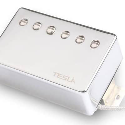 Tesla PLASMA-X1 Humbucker Guitar Pickup. Bridge. Chrome. Made in Korea image 1
