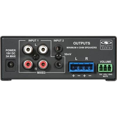 Mint Galaxy Audio JIB/PA50 Compact Stereo Power Amplifier with RCA and 1/8" Ins image 7