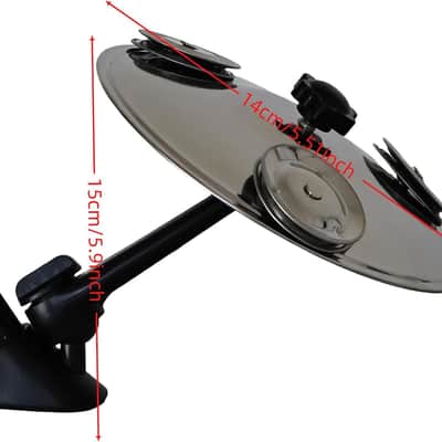 Car Cymbal Air Vent – Mini Car Drum Cymbal for Car Vent, Easy Clip-On Car Crash Cymbal, Perfect for Music Lovers, Make Your Driving More Fun (1, Silver) image 2