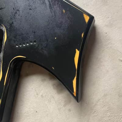 Fly Top Black Warlock Style Guitar Body image 5