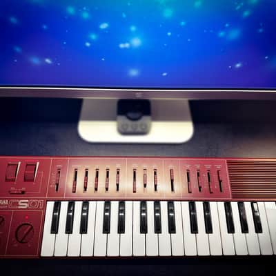 Yamaha CS01 RED 🌈RaRe🌈 Iconic Vintage Analog Synthesizer Organ image 3