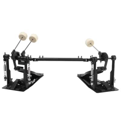 Cxxss Wool Felt Hammer Double Drum Pedal Professional Double Bass Drum Pedal Black image 17