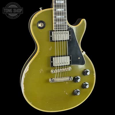 Gibson Custom Limited 68 Les Paul Custom Olive Drab Top Ebony Back Heavy Aged 604538 image 4