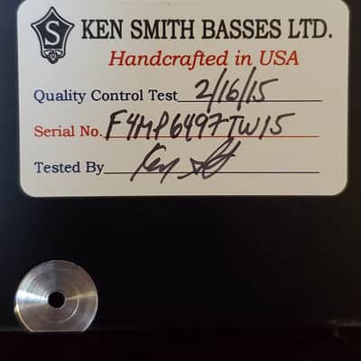 Ken Smith Fretless Bass 2015 image 24