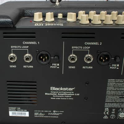 Blackstar - Sonnet 120 1x8 2 Way 120W Solid State - Acoustic Guitar Combo Amplifier - USED image 5