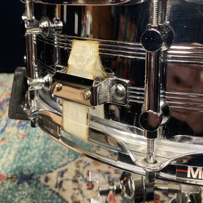 Tama - 5x14" 10-Tube Lug Snare Drum, Power Hoops 1980's - Chrome over Steel image 7