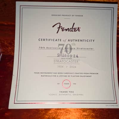 Fender 70th Anniversary Vintera II Stratocaster 2024 - Antigua image 5