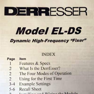 Empirical Labs EL-DS DerrEsser 500 Series De-Esser Module image 6