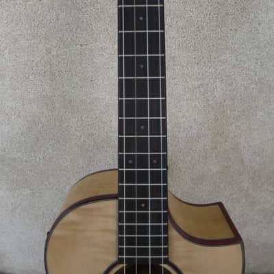 Kala All Solid Flame Maple Cutaway Baritone Ukulele w/ EQ & Bag (KA-ASFM-B-CE) image 6